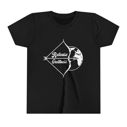 Youth Tee - Release Greatness Bow and Arrow Design